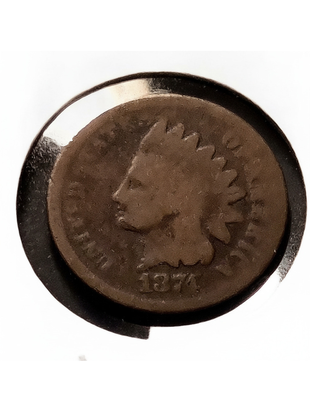 1874 Indian Head Penny Clear date #266